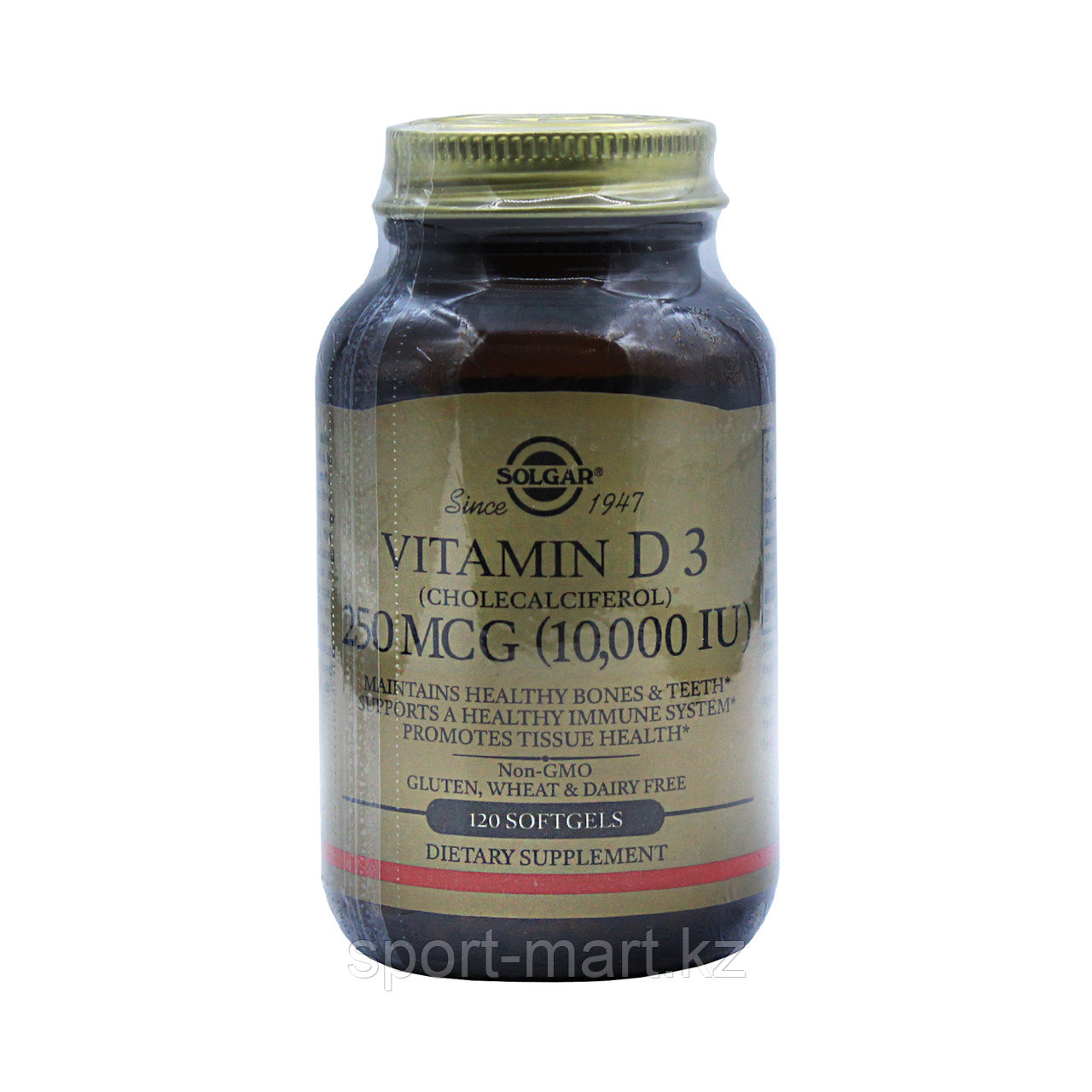 Витамин Д3 Solgar Vitamin D3 10 000 UI 120 каспул