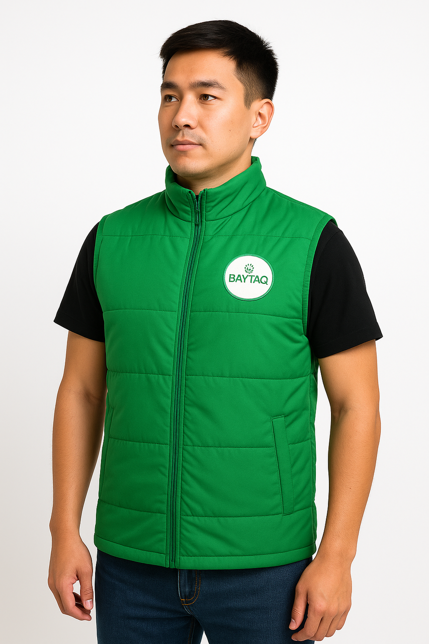 Жилеты утепленные с вышивкой логотипа - фото 1 - id-p117410499