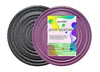 Диск здоровья SportElite метал. синий/серебро SE-2020