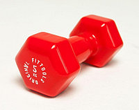 Гантель в виниловой оболочке 5 кг (Цвет - красный)