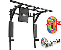 Турник-брусья "Атлет" черный (с черными ручками)