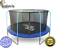 Батут StartLine Fitness 12 футов (366 см) с внутренней сеткой и держателями