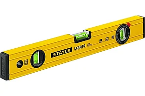 Уровень строительный фрезерованный, STAYER Leader 400 мм