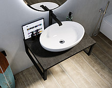 Столешница без ящика GRUNGE LOFT 80 см. Бетон тёмно - серый, фото 3