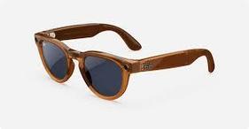 Ray-Ban Meta Headliner Frame Blue Lenses Shiny Caramel/Lenses Sapphire Transitions RW4009