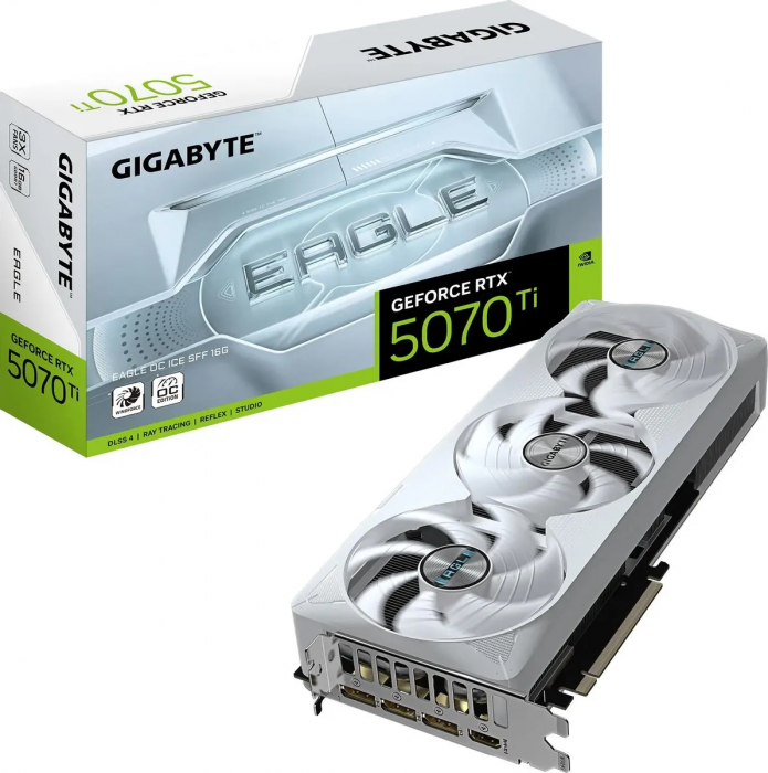 Видеокарта Gigabyte GV-N507TEAGLEOC ICE-16GD 16Gb GDDR7 White BOX