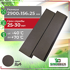 Фасадная панель из ДПК SinoDeck Bastone, Дуб