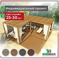 Беседка из ДПК