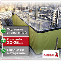 Гидроизоляция фундаментов ПВХ мембраной