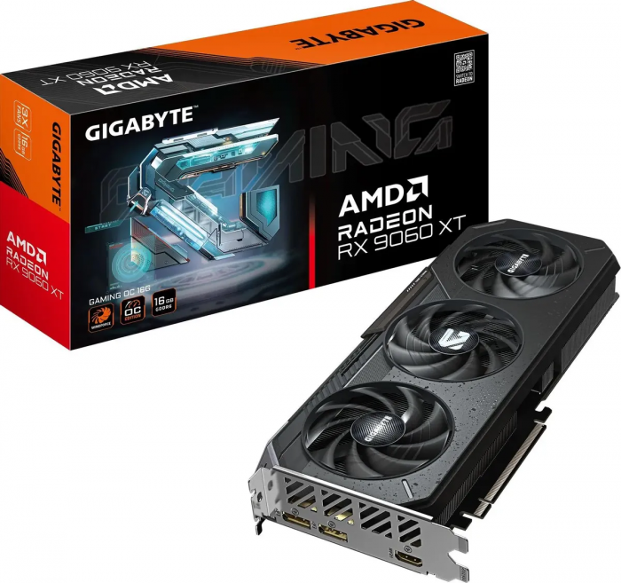 Видеокарта Gigabyte GV-R9060XTGAMING OC-16GD 16Gb GDDR6 BOX, фото 1
