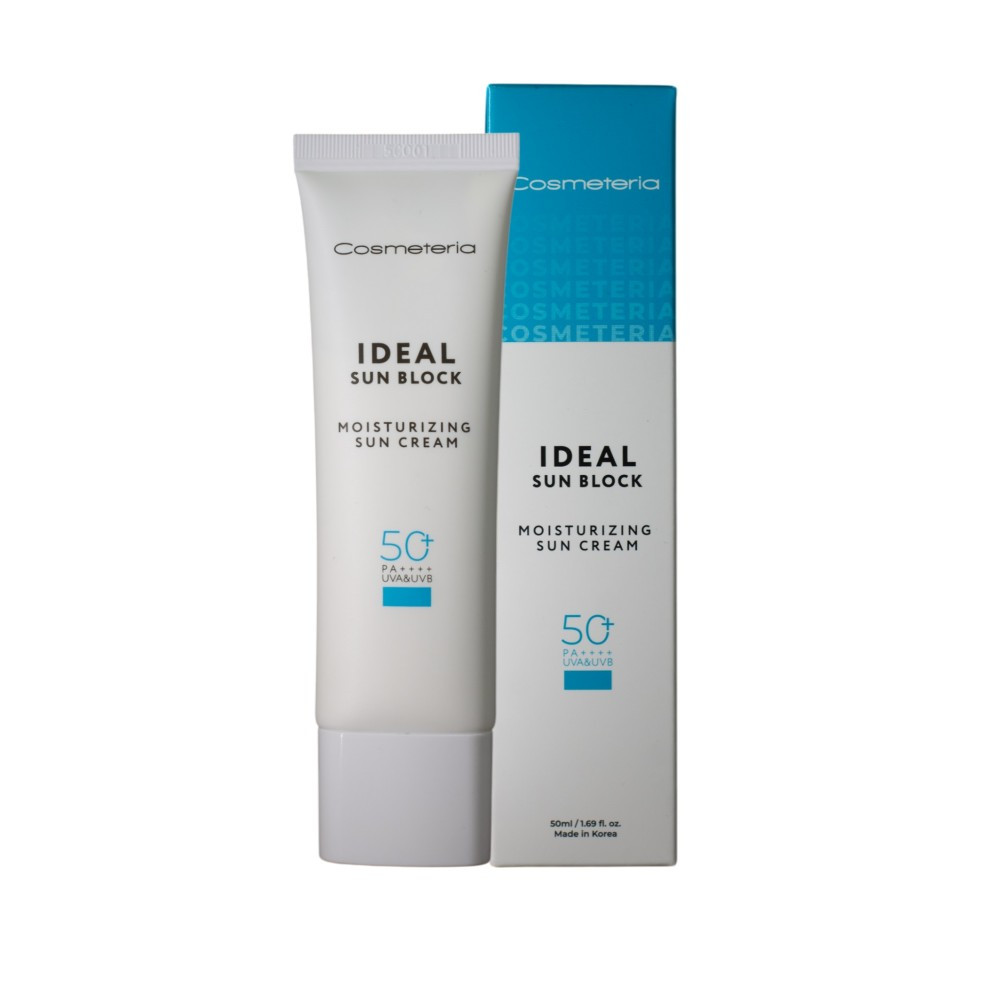 Солнцезащитный увлажняющий крем COSMETERIA IDEAL SUN BLOCK MOISTURIZING SUN CREAM SPF50+/PAA++++/UVA&UVB 50 мл