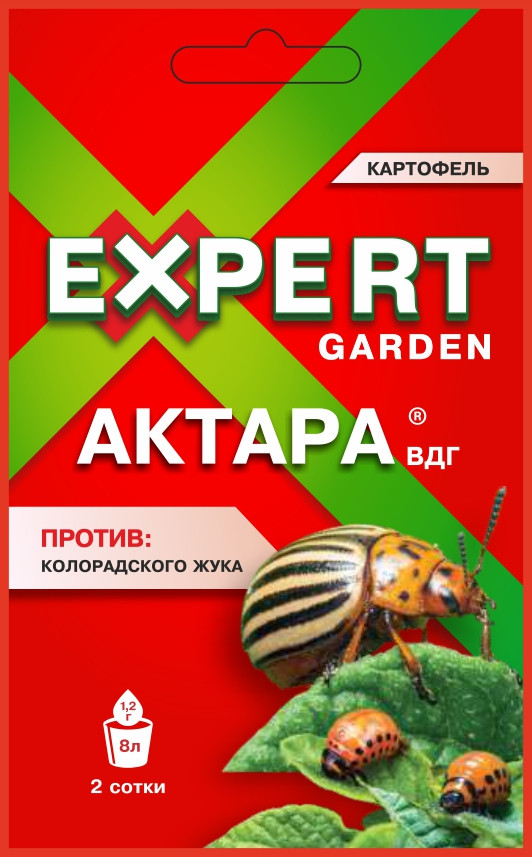 Инсектицид "Актара ВДГ" от колорадского жука, 1,2 гр порошок ExG, фото 1