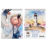 Скетчбук для акварели 20л., А5 BG "Поднять паруса!", на гребне, матовая ламинация, 180г/м2, фото 3