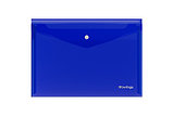 Папка-конверт на кнопке Berlingo, A3, 200мкм, синяя, фото 3