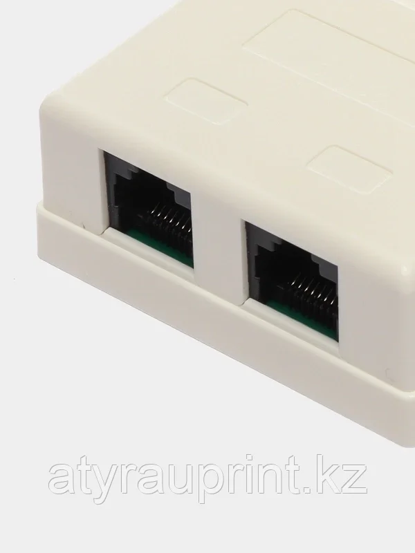 Розетка компьютерная 8P8C(CAT5e) на 2входа, фото 1