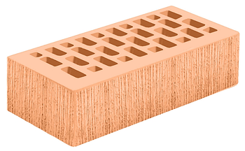 Кирпич одинарный (1НФ), 250х120х65 мм, Соломенный, береста