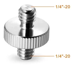 E-Image S-006 1/4" to 1/4" double stud screw adapter адаптер с двумя шпильками