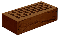 Кирпич одинарный (1НФ), 250х120х65 мм, Коричневый, руст