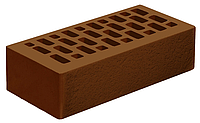 Кирпич одинарный (1НФ), 250х120х65 мм, Коричневый, риф