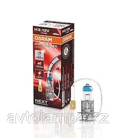 64151NL Лампа "+150%" света H3 12V 55W P14.5s NIGHT BREAKER LASER уп.1шт.
