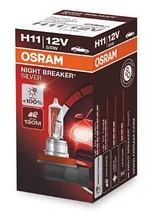 64211NBS  Лампа "+100%" света H11 12V 55W PGJ19-2 NIGHT BREAKER SILVER уп.2шт