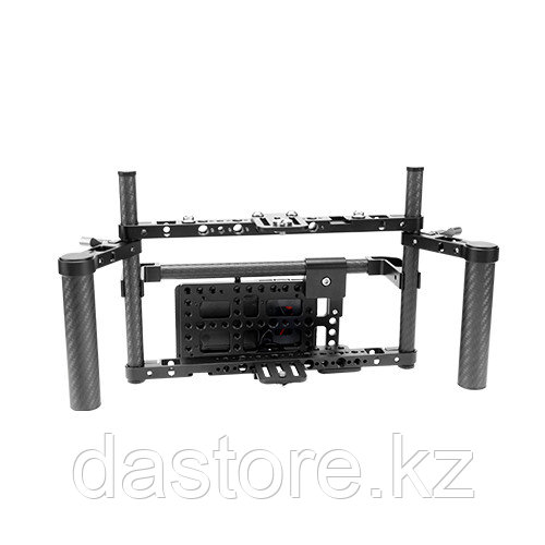 E-Image Q200P Carbon fiber monitor cage with dual output v-lock plate Клетка для режиссёрского монитора