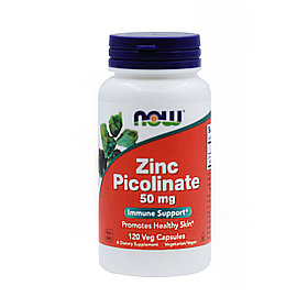 Цинк пиколинат Now Foods 50 мг 120 капсул