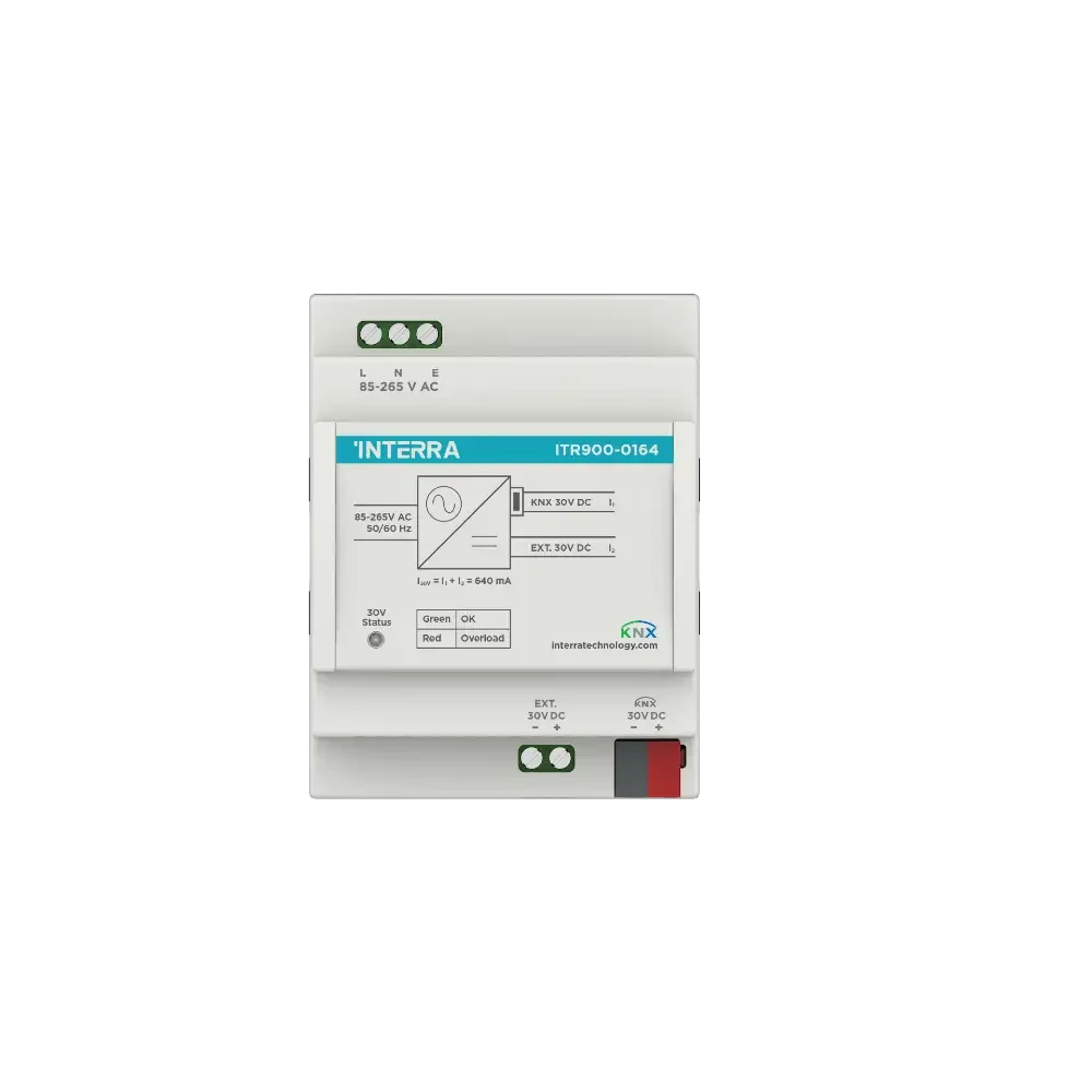 Interra KNX Power Supply 640 mA  Aux. Voltage 30V DC / Источник питания Interra KNX 640 мА