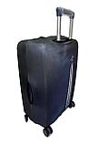 Чехол на средний пластиковый дорожный чемодан на 4-х колёсах., фото 3