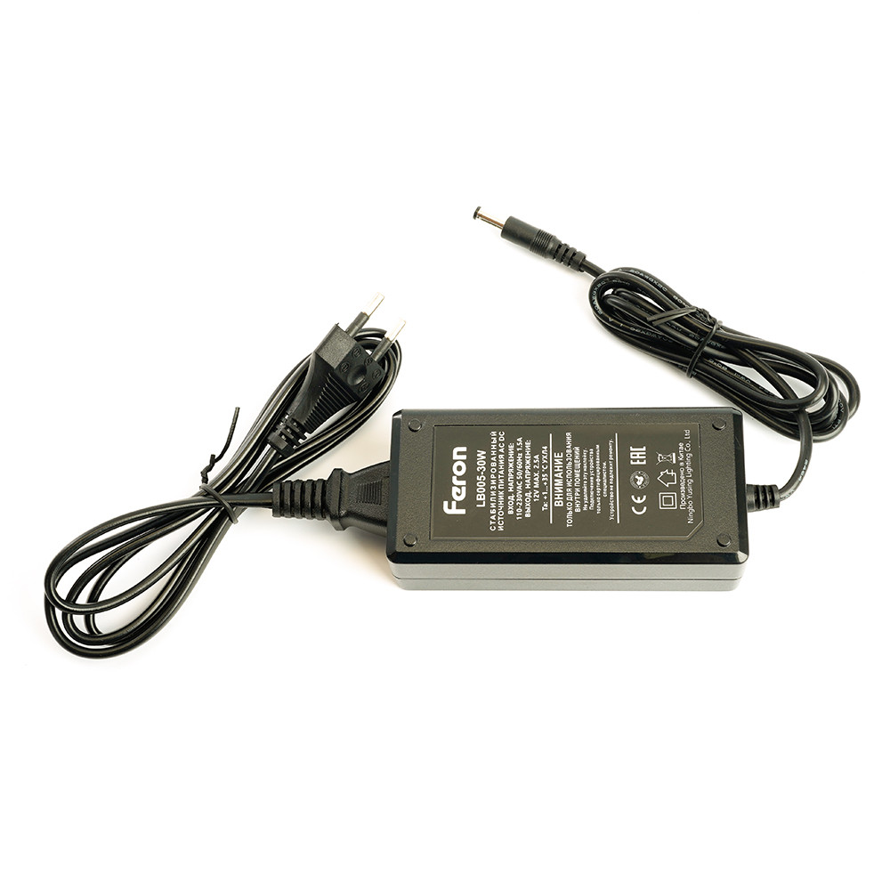 Трансформатор электронный для светодиодной ленты 30W 12V (драйвер), LB005 FERON, фото 1