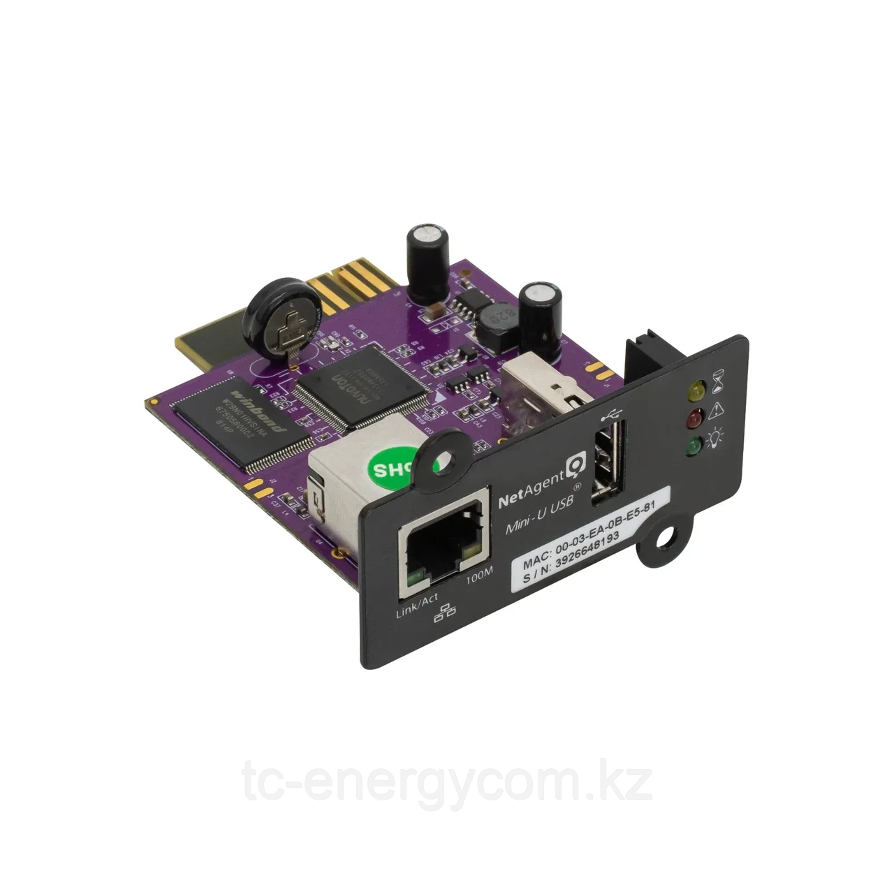 Модуль удаленного мониторинга SNMP DZ807 для ИБП, фото 1