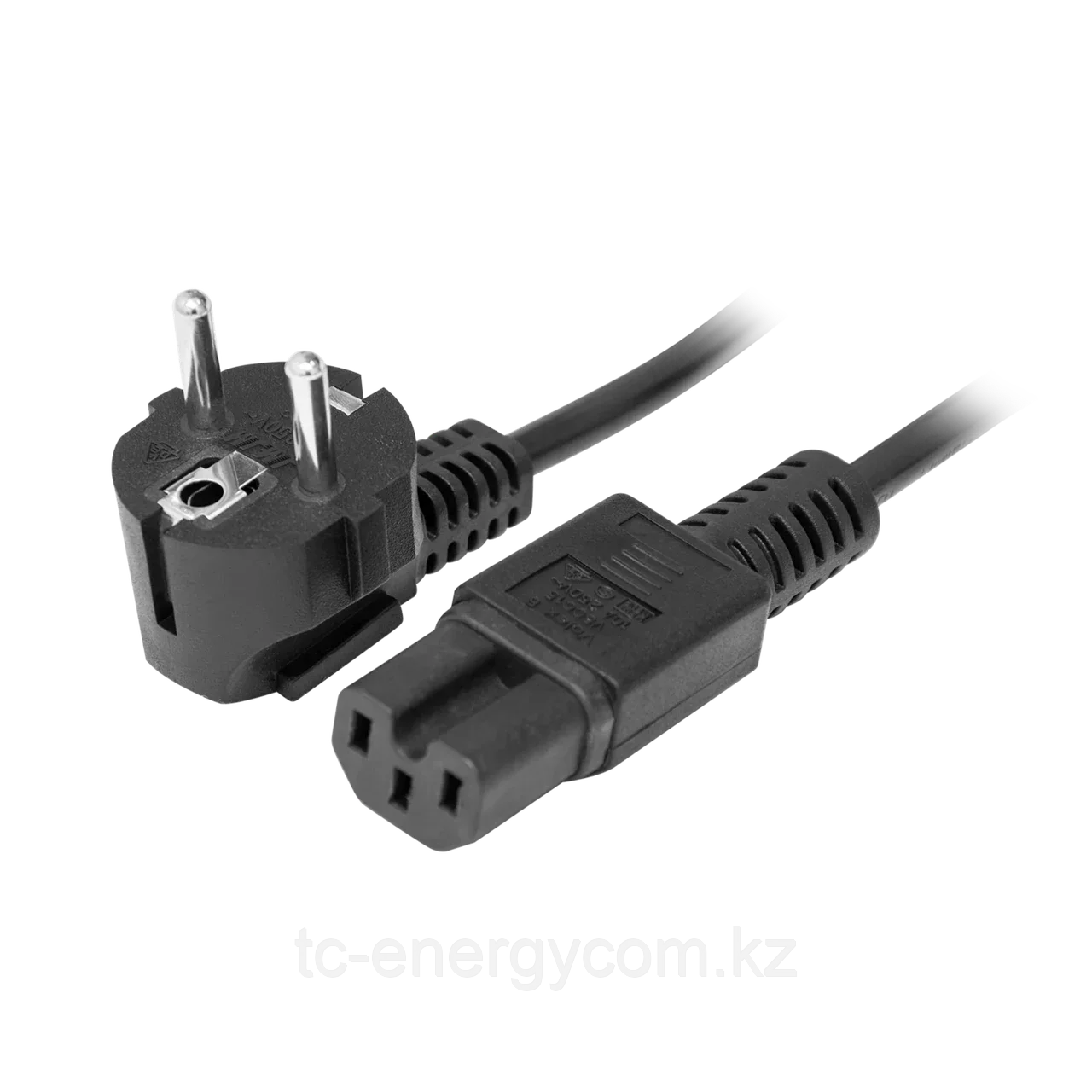 Кабель питания EU-Schuko/IEC320-C15, 220B, 10А, 1.8м, фото 1