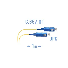 Шнур монтажный оптический B-Optix SC/UPC SM G.657.A1 1 метр