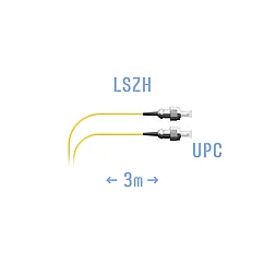 Шнур монтажный оптический B-Optix FC/UPC SM G.657.A1 3 метра