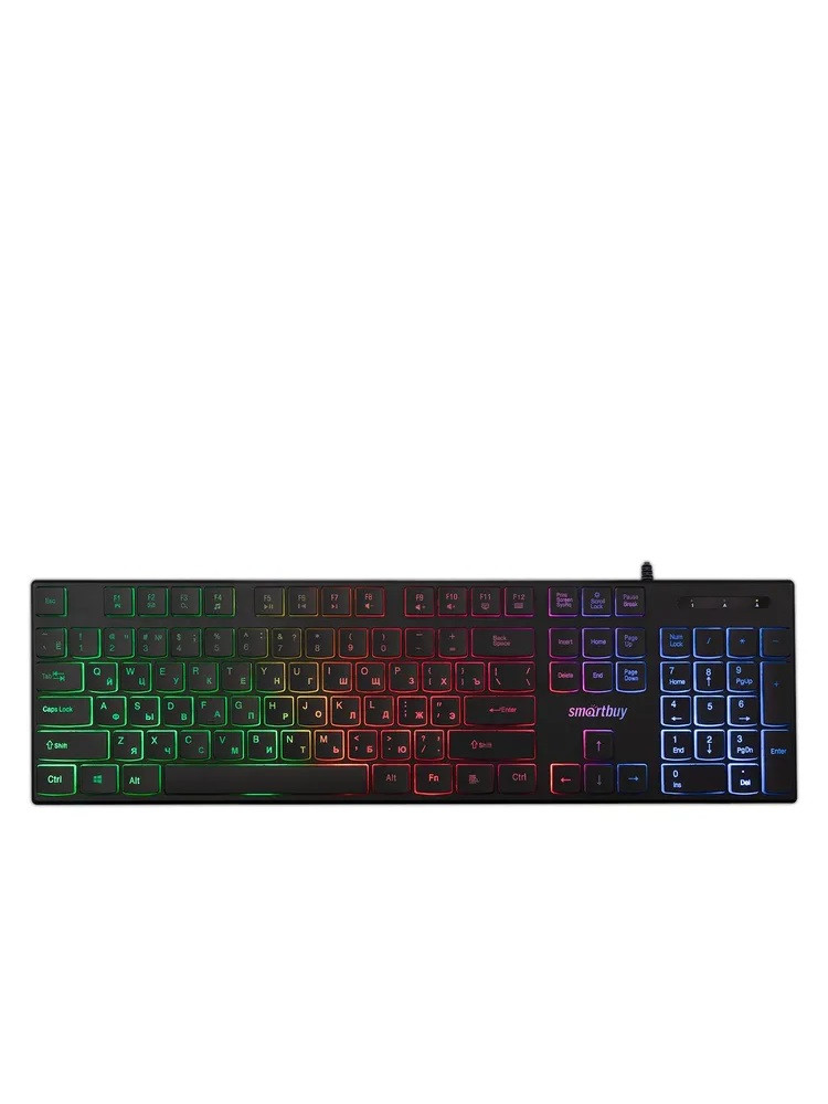 Клавиатура проводная с подсветкой Smartbuy ONE 251 USB черная (SBK-251U-K)/20, фото 1
