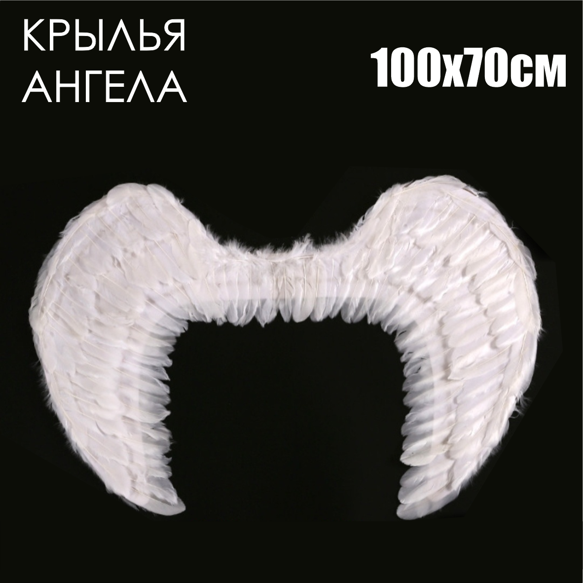 Крылья ангела 100х70 (белые)