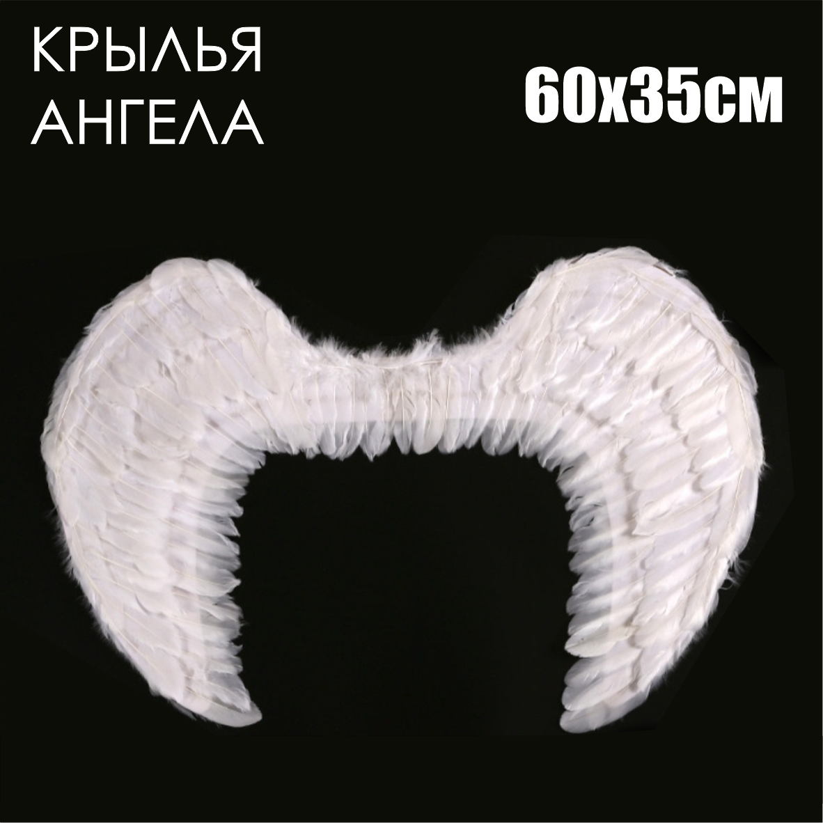 Крылья ангела 60х35 (белые)