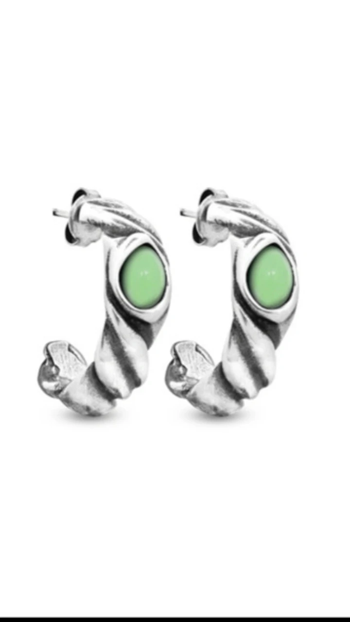 Серьги / Indian Secret - матовый зелёный / ЕВ 60, фото 1