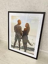 Рамка 70х50 см Темно - коричневая, фото 5