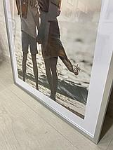 Рамка 70х50 см Серая тонкая, фото 4