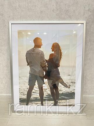 Рамка 70х50 см Серая тонкая, фото 1