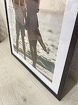 Рамка 60х40 см Темно - коричневая, фото 3