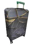 Чехол на большой пластиковый дорожный чемодан на 4-х колёсах, фото 5