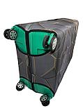 Чехол на большой пластиковый дорожный чемодан на 4-х колёсах, фото 2