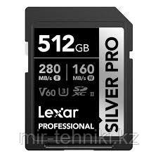 Карта памяти Lexar PROFESSIONAL SDXC 512GB 280MB/s SILVER PRO Series, фото 1