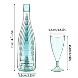 Набор бокалов в бутылке голубой 5 бокалов в 1 ORGIN, фото 2