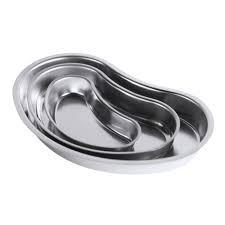 Лоток медицинский металлический почкообразный ЛМПч-160 "Ока-Медик" (160*70*25)