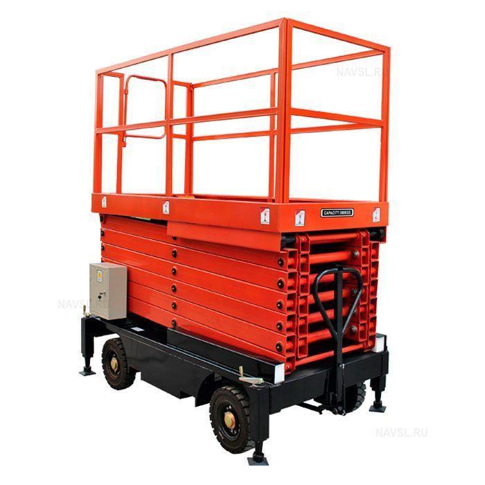 Несамоходный подъемник ножничного типа GROST PX 05-11000 AC 380, фото 1