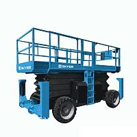 Подъемник самоходный дизельный ножничный с выдвижными платформами SKYER DPL1568