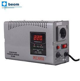 Стабилизатор Ресанта АСН-500 Н (500 Вт | 220 В | 5-7 мс | ~8% от 140 до 260 В | Вес, кг 2.33 | настенный)